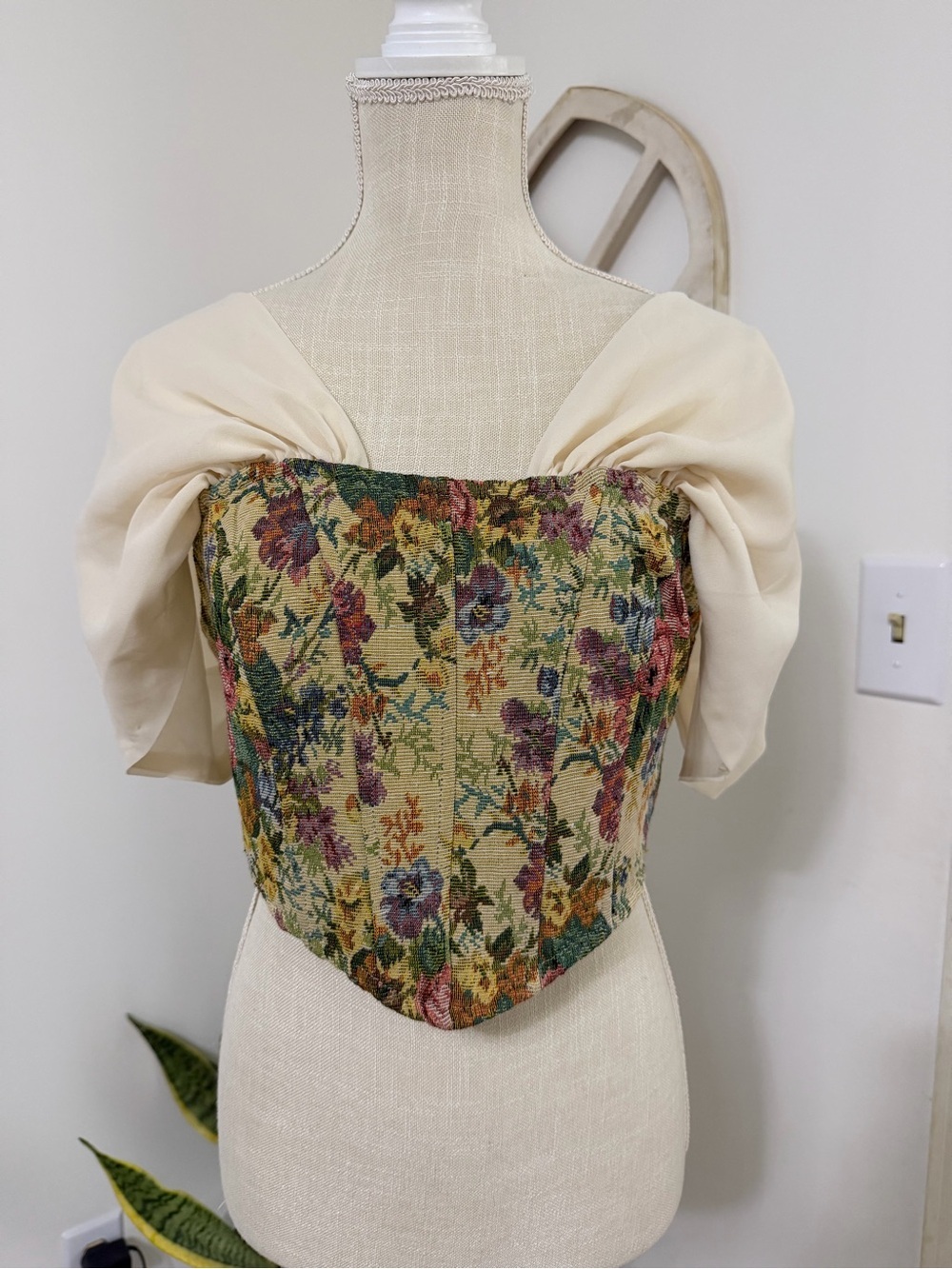 Cider Floral Off Shoulder Corset Top Women’s Size Large NWT - Picture 2 of 12